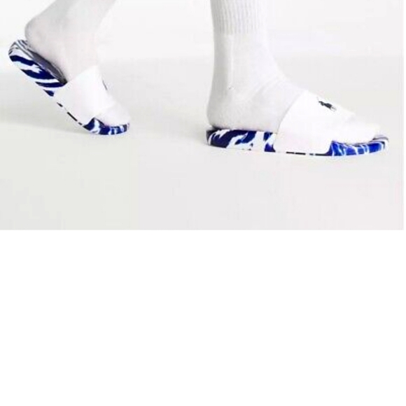NWOT Men's Ralph Lauren Polo Tie-Dye Slides - Picture 9 of 12